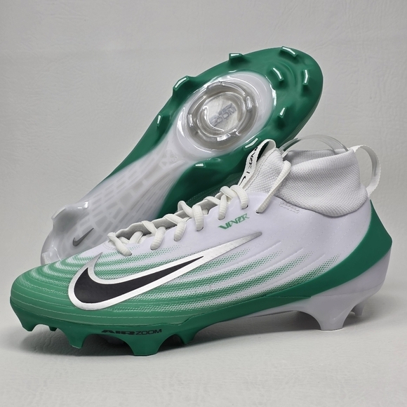 Nike Air Zoom Vapor Pro 1 Football Cleats Green White HM8850-100 Men Size 8 New